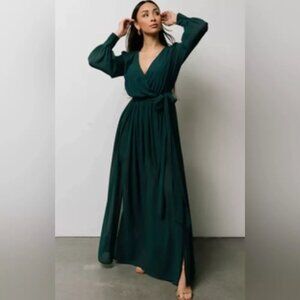 BEAUTIFUL BALTIC BORN DARK GREEN CELINE MAXI DRESS SIZE 2XL NEW WITH TAGS